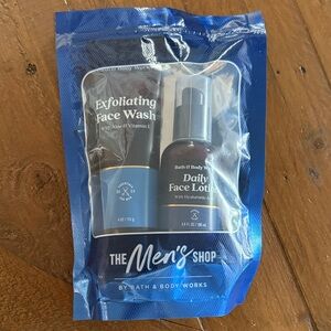 Bath & Body Works Men's Shop Face Wash and Lotion Set - Blue